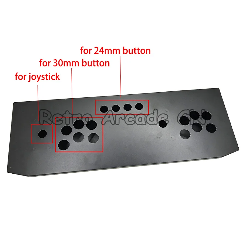 Game Control box metal empty console case/containers for joystick 30/24 mm button for DIY Home Pandora game console