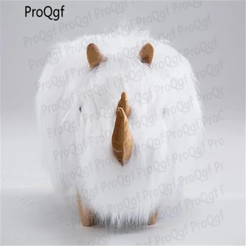 

1Pcs A Set Dicerorhinus animal shape wood fabric children stool