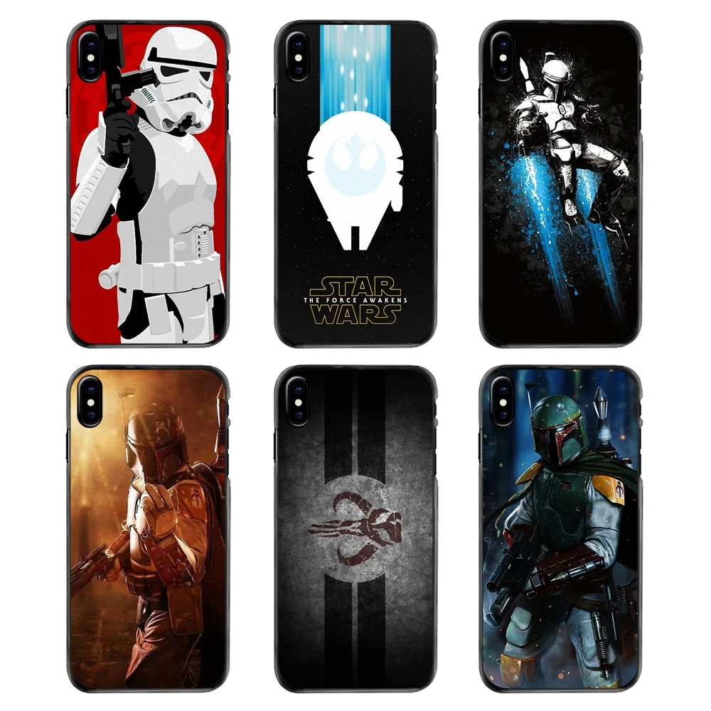 Phone Case For Samsung Galaxy Note 2 3 4 5 S2 S3 S4 S5 MINI S6 S7 edge S9 S8 Plus star wars 7 darth vader Stormtrooper boba fett |