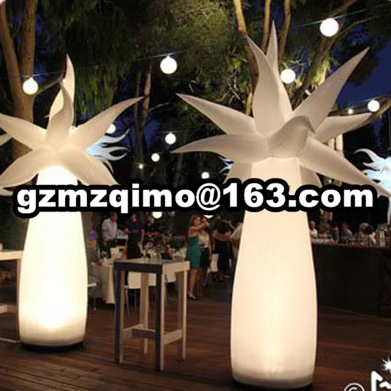 Вечерние украшения светодиодный свет надувные дерево светодиодный освещения надувные бамбука стрелять декоративные надувные столб