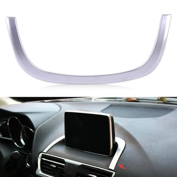 

CITALL Car Styling Interior ABS Chrome Center Control Decoration Strip Cover Trim Fit for Mazda 3 Axela 2014 2015 2016 2017