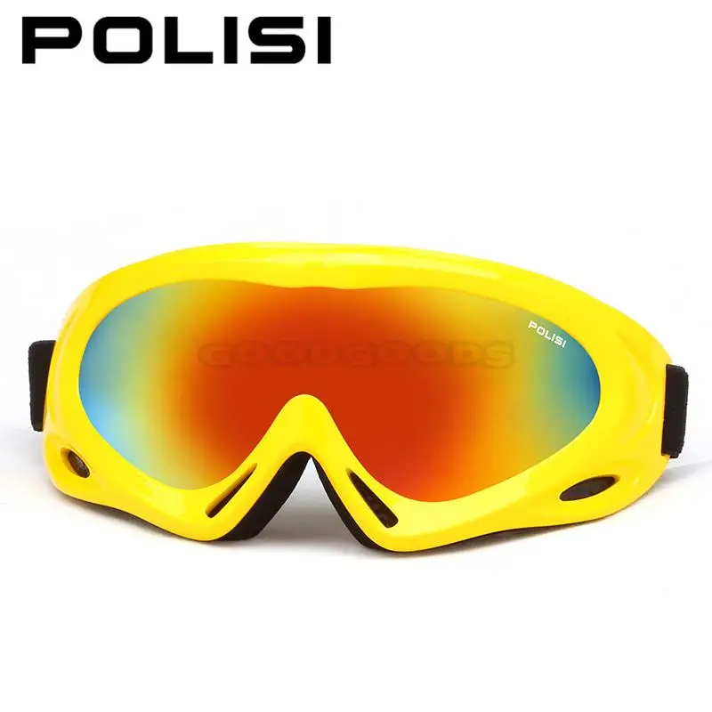 POLISI de las mujeres de los hombres de nieve Snowboard Skate gafas de esquí Anti-niebla UV400 nieve gafas de protección de los niños de invierno de esquí Esqui gafas