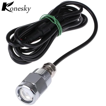 

12V LED Underwater Boat Lights 9W Waterproof IP68 6 LED Yacht Boat Drain Plug Led Light Bulb With Connector