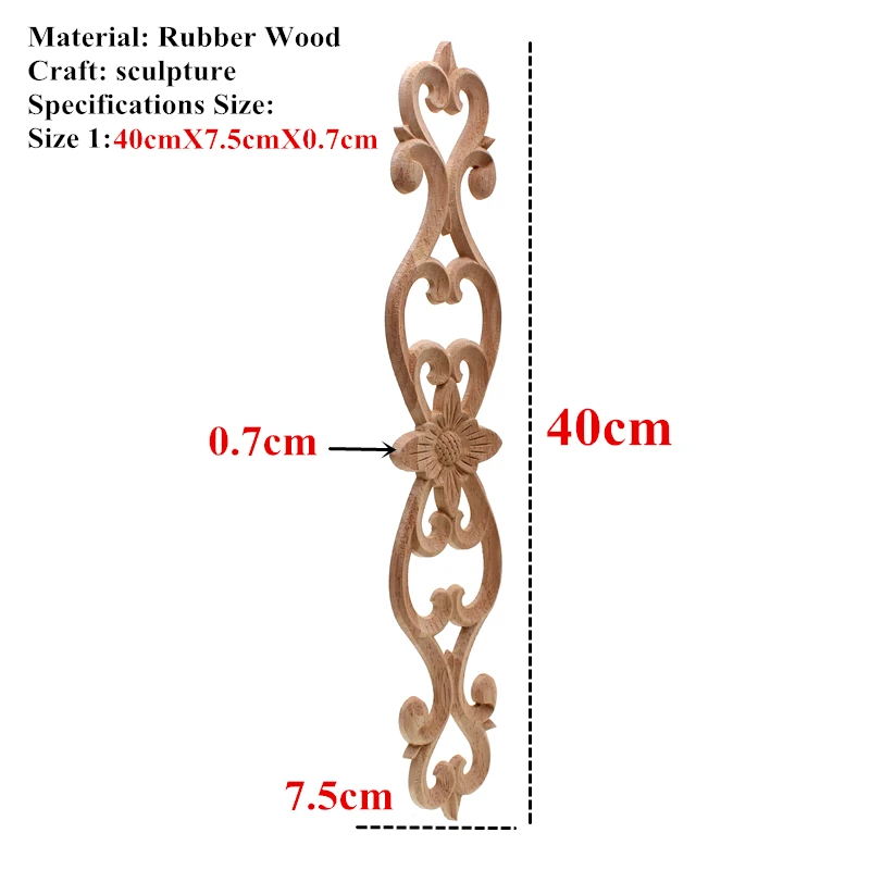 VZLX наклейки из дерева резные подвесные принадлежности Угловые Аппликации украшения аксессуары миниатюры Европа круглый резьба по дереву домашний декор