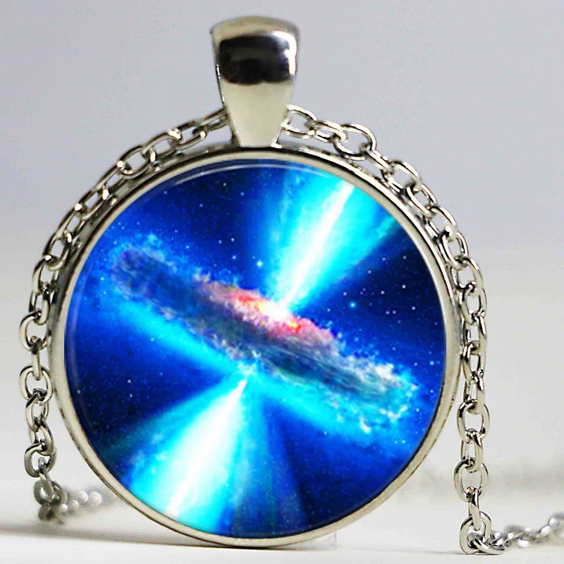 Wholesale Personalized Picture Necklace Nebula Pendant Galaxy Necklace