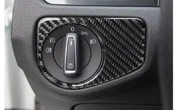 Interior decoration cover Headlight switch Panel Frame sticker for Golf 7.5 7 Car accessories Car styling 1pc/set Interior decoration cover Headlight switch Panel Frame sticker for Golf 7.5 7 Car accessories Car styling 1pc/set