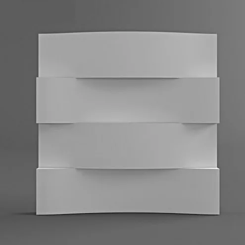 

Plastic molds forms 3D decorative wall panels "Arc" Price for 1 square meter set of 4 forms size 500x500x30mm