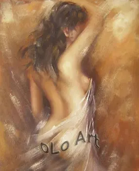

Wholesale HQ. oil painting Nude Sexy Female Lady Woman Modern Wall Decor Art Oil Painting On Canvas oLo PD011