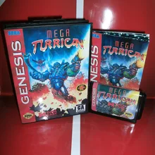 Мега турриканский с Руководство+ розничная коробка 16 бит MD карта для Sega megadrive для Genesis