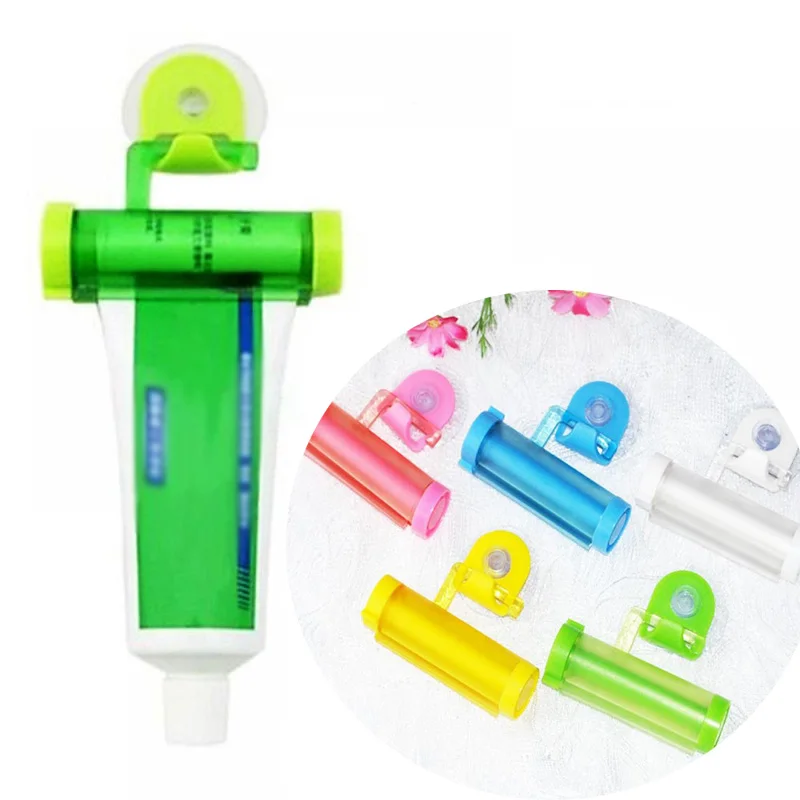 

BestP Useful Plastic Rolling Tube Squeezer Toothpaste Easy Dispenser Bathroom Holder