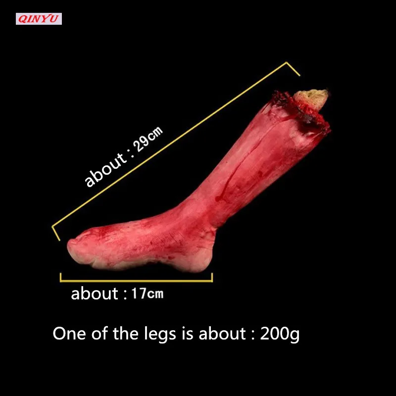 Хэллоуин ужас крови руки реквизиты дом с привидениями сломанной руки ноги кровавые конечности руки страшные ноги головного сердца Горячая 5Z