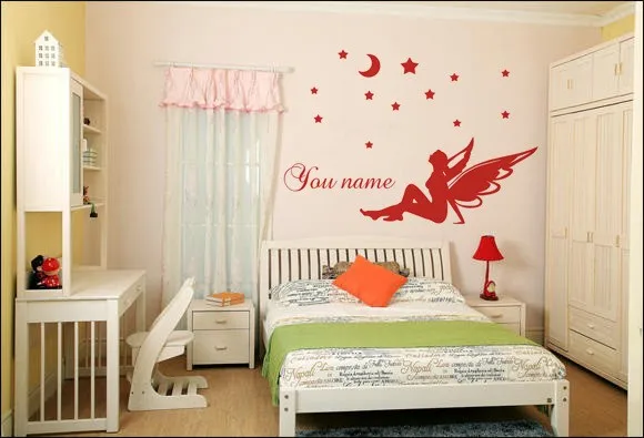 Beautiful-Fairy-Stars-Moon-Personalized-Name-Vinyl-Wall-Stickers-Art-For-Children-Nursery-Room-Kids-Decals
