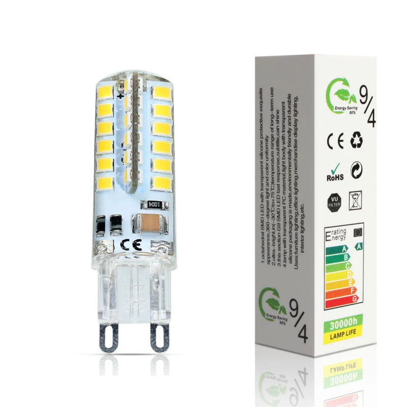 XIAOF-FEN LED Bulbs 10X LED Bulb G9 SMD 2835 G9 4W 48 LEDs Corn Light 220V 360 Degree Replace Halogen Lamp 48LED AC 200-240V Replace LED Bulbs Color : Cool White XIAOF-FEN LED Bulbs 10X LED Bulb G9 SMD 2835 G9 4W 48 LEDs Corn Light 220V 360 Degree Replace Halogen Lamp 48LED AC 200-240V Replace LED Bulbs Color : Cool White
