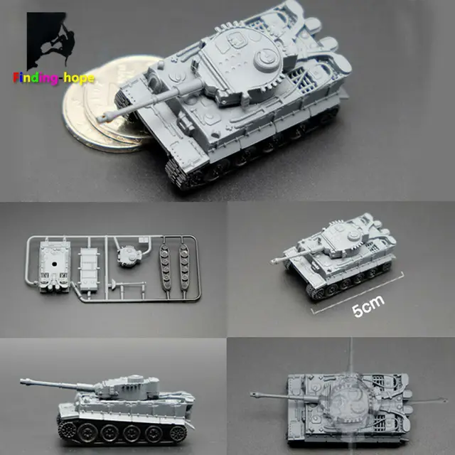 1/144 Scale 4D Assemble Tank Model Panzerkampfwagen T-34/85 AMX-30MAIN Building Bricks World War Military Army Battle Tank 5