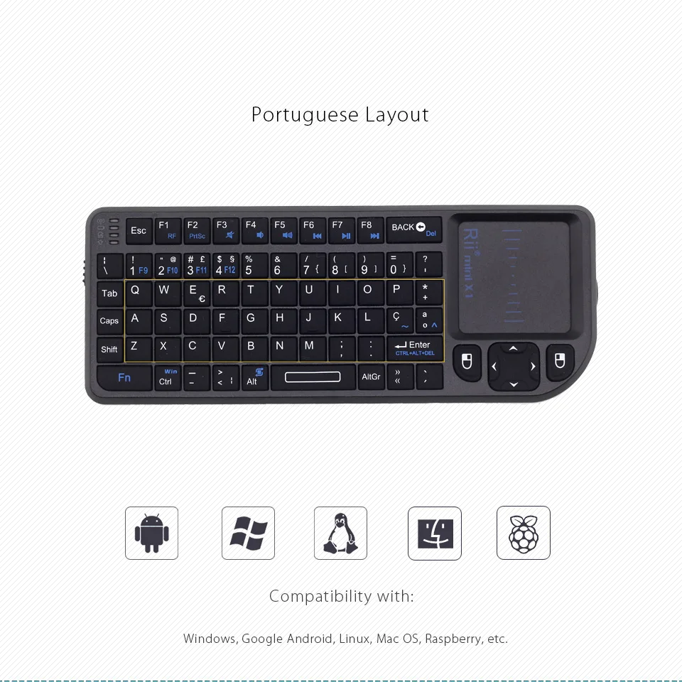 sem fio com mouse touchpad para android