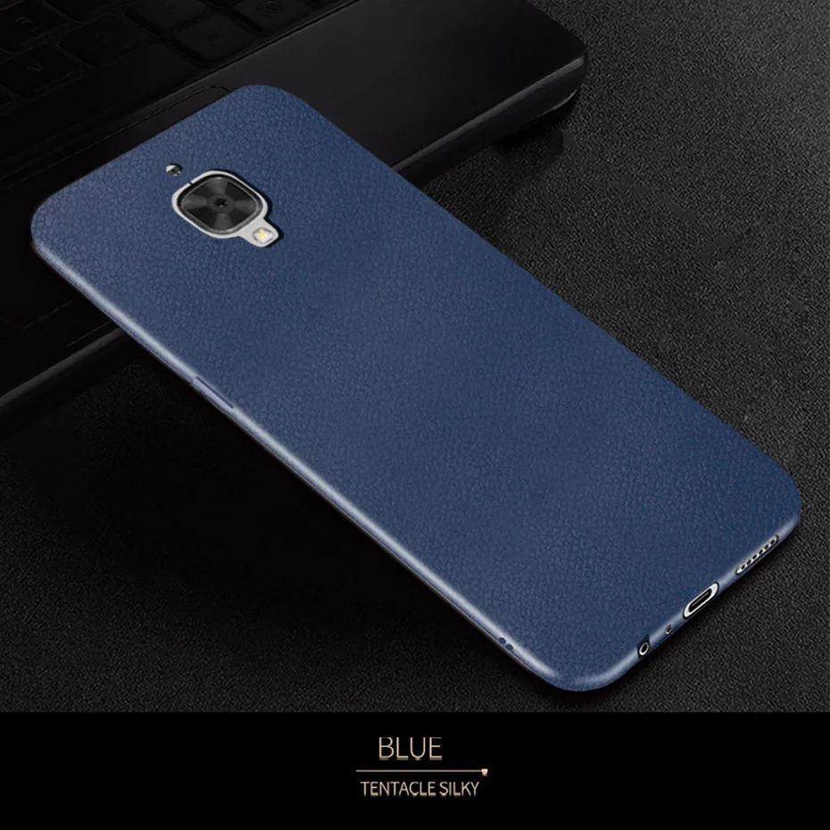 Для OnePlus 3T чехол Oneplus 3 задняя крышка ультра тонкий силиконовый кожаный чехол для Oneplus 3T чехол One Plus 3 три чехол для телефона мягкий чехол - Цвет: Royal Blue