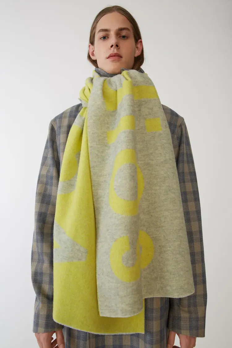 

Autumn and Winter 2018 New American and European AC Family Cashmere Scarf Shawl Logo Logo Scarf Hundred Ladies