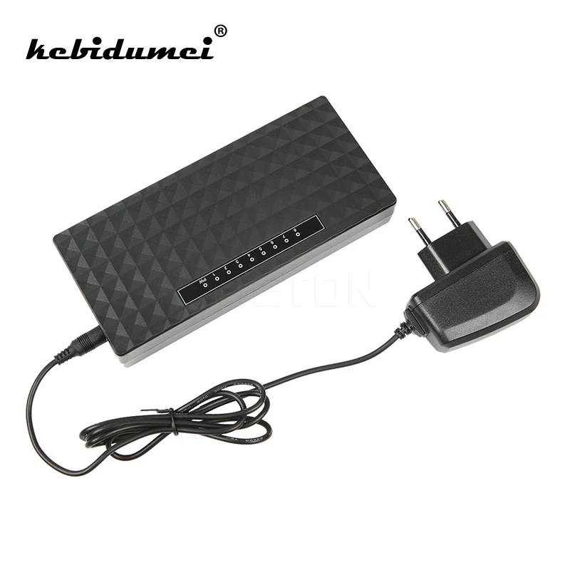 Kebidumei 8 Порты сети гигабитный коммутатор 10/100/1000 Мбит/с Fast Ethernet Lan концентратор
