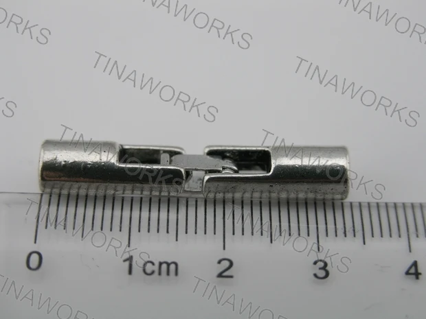 

FREE SHIPPING 20 Sets Antique Silver End Cap 2.5mm For Leather Cord with Buckle Hole Size Approx. 2.5mm--CLP1009