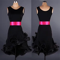 На заказ по индивидуальному заказу черный спираль fishbone Латинской Румба ча-ча, сальсы, танго, цельное бальное платье одежда S-XXXL l045