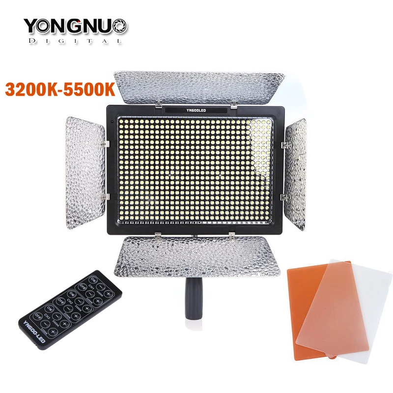 YONGNUO YN600 YN600L LED Video Light 3200k-5500k Color Temperature Adjustable 600 LEDs For Canon Nikon Camera Camcorder YONGNUO YN600 YN600L LED Video Light 3200k-5500k Color Temperature Adjustable 600 LEDs For Canon Nikon Camera Camcorder