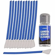 Promo offer 4/3 MFT Sensor Cleaning Kit 12 Swabs + Cleaning Fluid Solution for Micro Four Thirds Digital Cameras CCD/CMOS