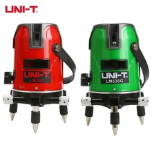 UNI-T LM530 красный лазерный уровень LM530G зеленый лазерный уровень 3 линии 4 точки 360 градусов самонивелирующийся лазерный Горизонтальный Вертикальный