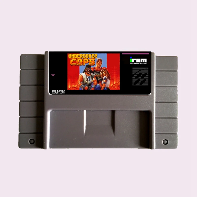 Высококачественная 16-битная подкрытая полицейская игровая карта NTSC Big Gray для