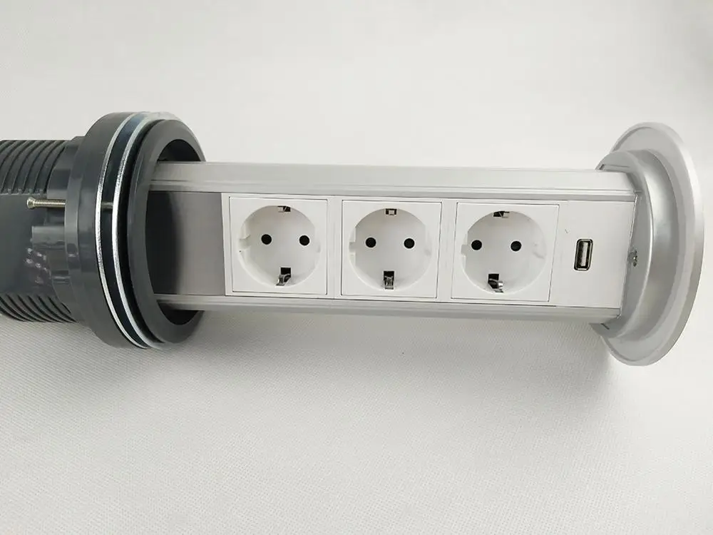 Электрическая интеллектуальная подъемная розетка с сенсорным экраном USB