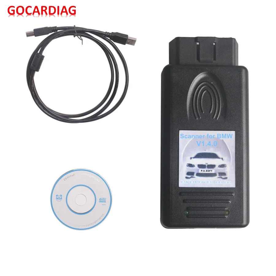 

New Arrival Professional For B--MW Scanner 1.4.0 PA Soft 1.4 Car Scanner Free Shipping