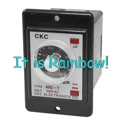 

Free Shipping Panel Mounted DPDT 8P 1Sec 0-1S Timing Time Relay AC 220V w LED Indicator