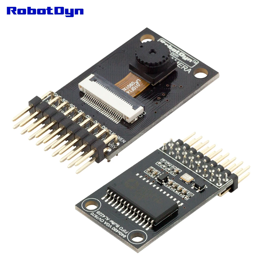 

OV7670 VGA Camera + FIFO Buffer AL422B module, 640x480 0.3MP CMOS, I2C