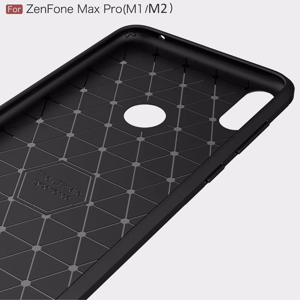 Роскошный чехол для Asus Zenfone Max Pro M1 ZB602KL ZB601KL Мягкий бампер армированный карбоновый