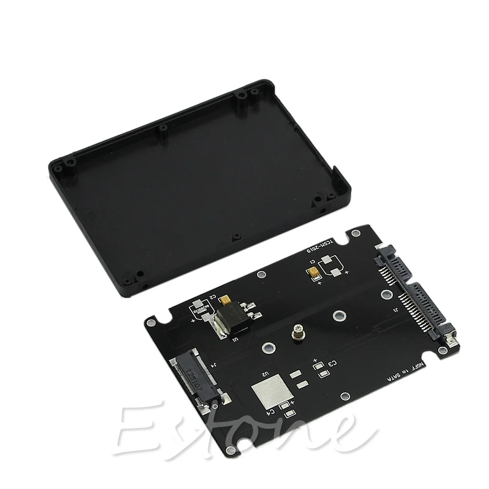 

Enclosure M.2 NGFF SSD to 2.5" SATA Adapter Card With 7MM Thickness Case New-PC Friend