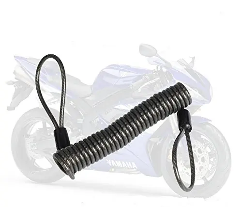 

MYSBIKER 2m Alarm Disc Lock Security Anti Thief Motorbike Accessories Motorcycle Wheel Disc Reminder Spring Cable