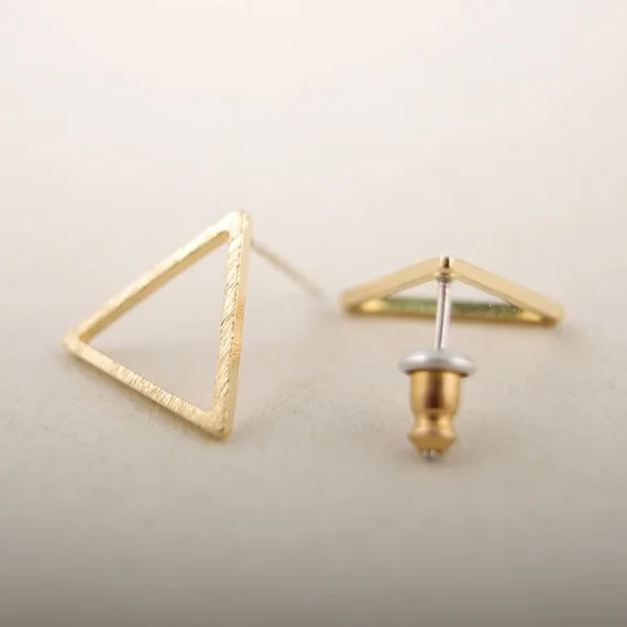 New Fashion geometric triangle studs earring jewelry for Women EY-E008