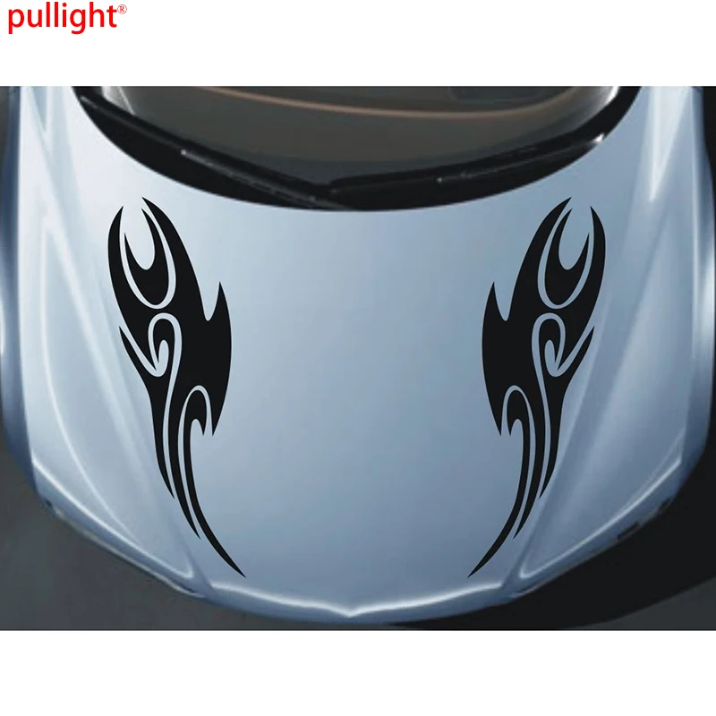 

Car Sports Fire Flames Hood decals Vinyl Graphics Decor stickers