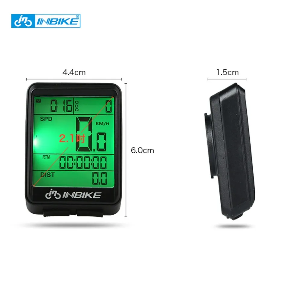 INBIKE 2.1 بوصة دراجة اللاسلكية الكمبيوتر المعطف متعددة الوظائف ركوب دراجة عداد المسافات الدراجات ساعة توقيت عداد السرعة الخلفية INBIKE 2.1 بوصة دراجة اللاسلكية الكمبيوتر المعطف متعددة الوظائف ركوب دراجة عداد المسافات الدراجات ساعة توقيت عداد السرعة الخلفية