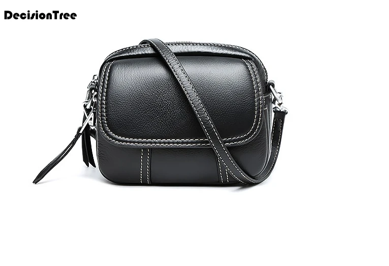 

2019 New Fashion Europe Style Simple Small Round Bag Cowhide Casual Big Handbags 100% Genuine Leather Messenger Bag LFB77