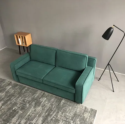 

Nordic latex down sofa bed small apartment push-pull industrial wind full washable living room simple multifunctional sofa Sofa