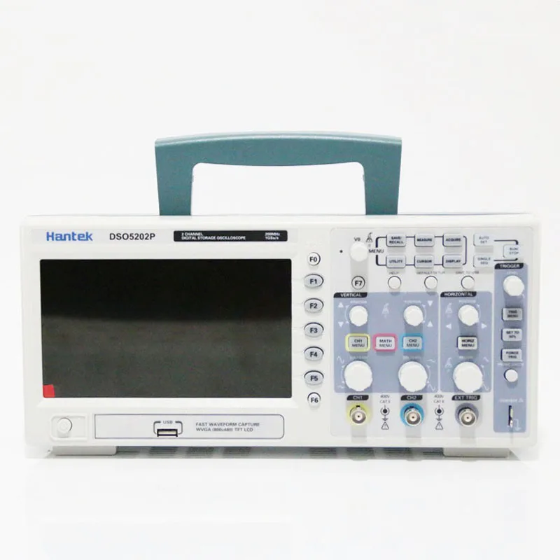 

Osciloscopio Hantek DSO5202P Digital Oscilloscope Portable 200MHz bandwidth 2 Channels Handheld LCD USB Oscilloscopes Multimetro