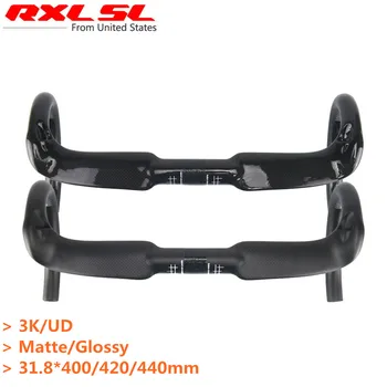 

NO LOGO Cycling Winding Handlebar 31.8*400/420/440 UD 3K Matte Racing Bent bar Highway Carbon Handlebar Road 2017