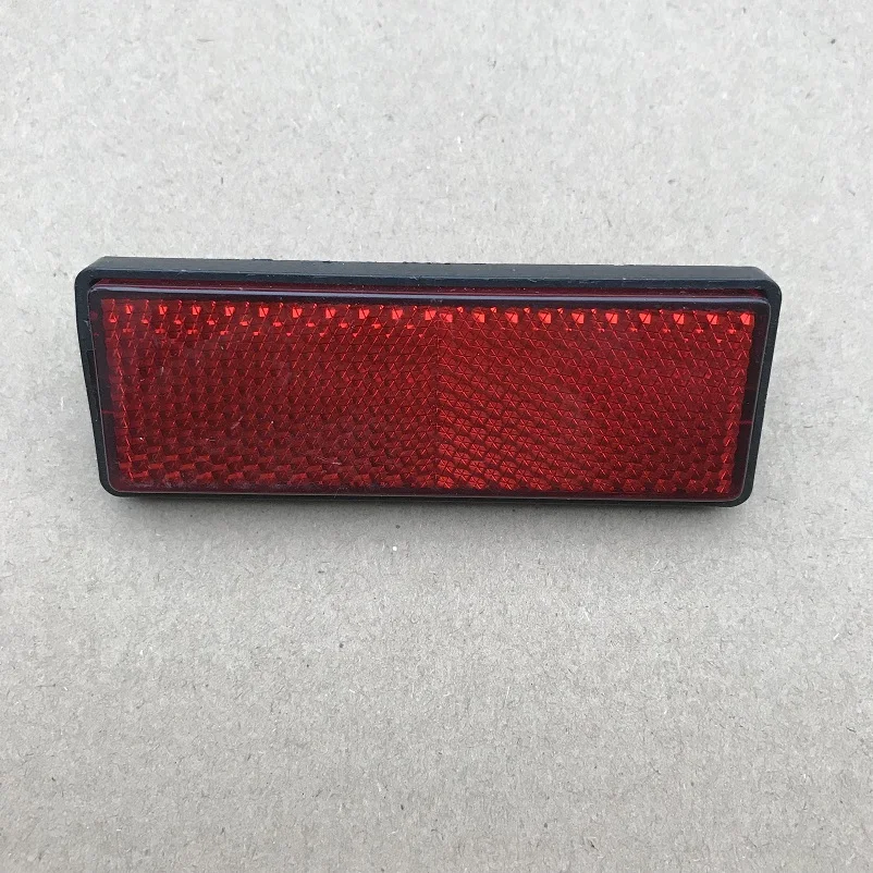 8XRectangle Red Reflectors Side Rear/Tail/Signal Reflective Effect Parts 87*32*10mm RV Campervan Motorhome Bus Trucks Screwed