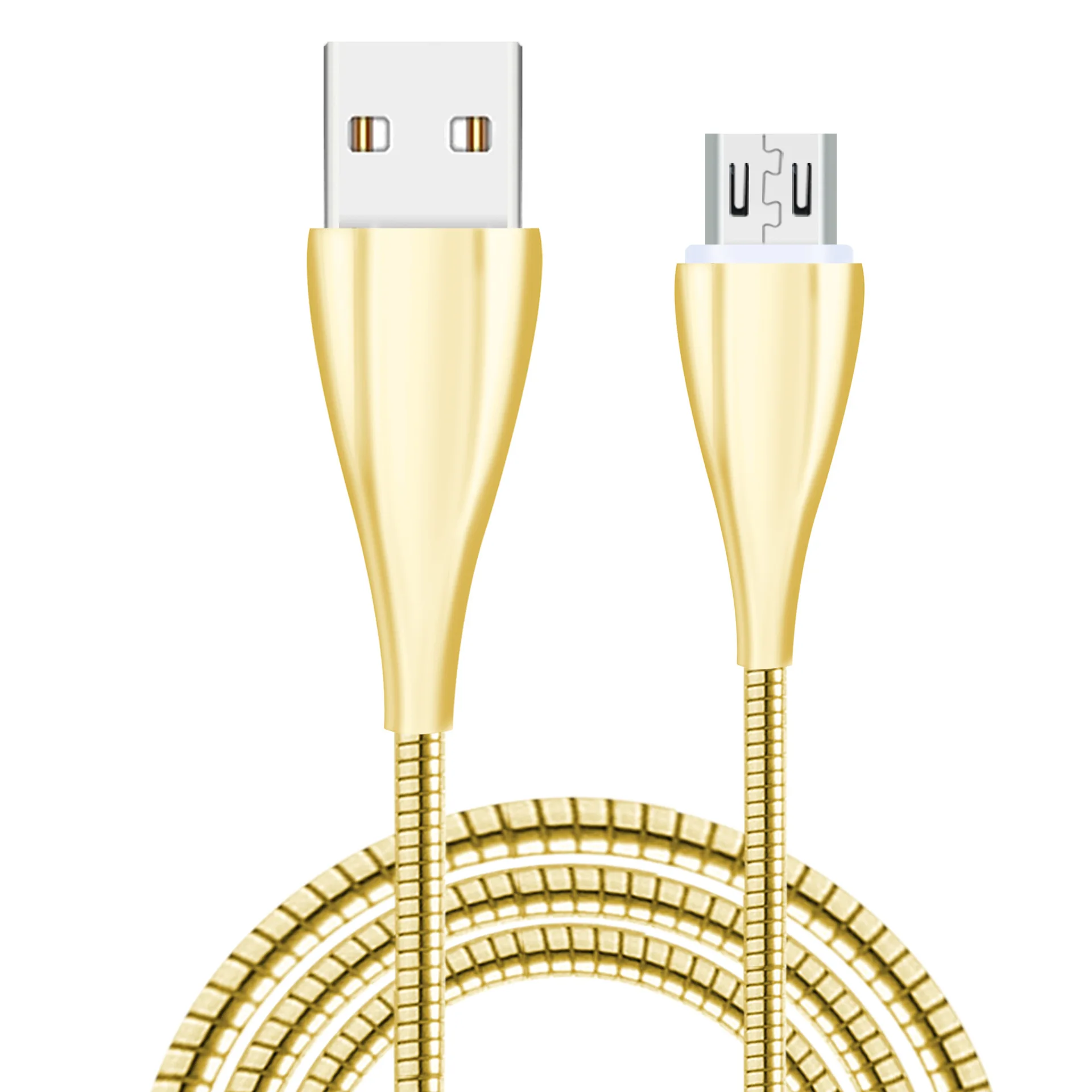 Reebeen 2.4A المعادن المصغّر USB كابل سريع تهمة USB كابل بيانات الحبل لسامسونج Xiaomi Redmi ملاحظة 4 5 الروبوت مايكرو كابل يو اس بي