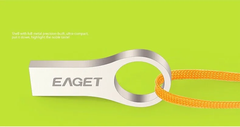 EAGET U66 USB 3,0 32GB usb флэш-накопители с модным металлическим водонепроницаемый Властелин колец USB3.0 флэш-накопитель