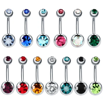 

1PC Surgical Steel Belly Piercings Navel Piercing Sexy Piercing Ombligo Ear Piercings Navel Earring Gold Body Jewelry Pircings