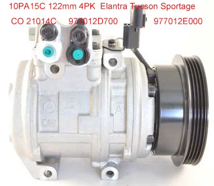 Автомобильный Компрессор переменного тока 977012D700 977012E000 для Hyundai Tucson Elantra Kia Sportage CO