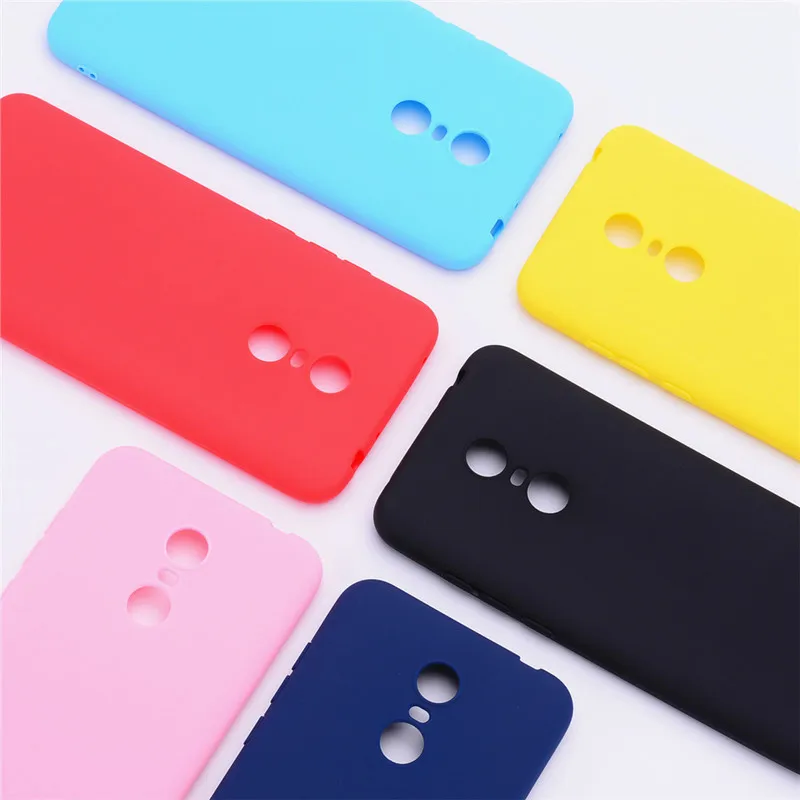 Цветные матовые чехлы для телефонов Xiaomi Redmi 5 / Plus силиконовый мягкий чехол из ТПУ