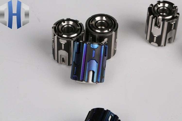 Contas de Faca Liga Titânio Mini Fingertip Giroscópio Acessórios Brinquedo Adulto Personalidade Descompressão Edc 7 Contas de faca liga titânio mini fingertip