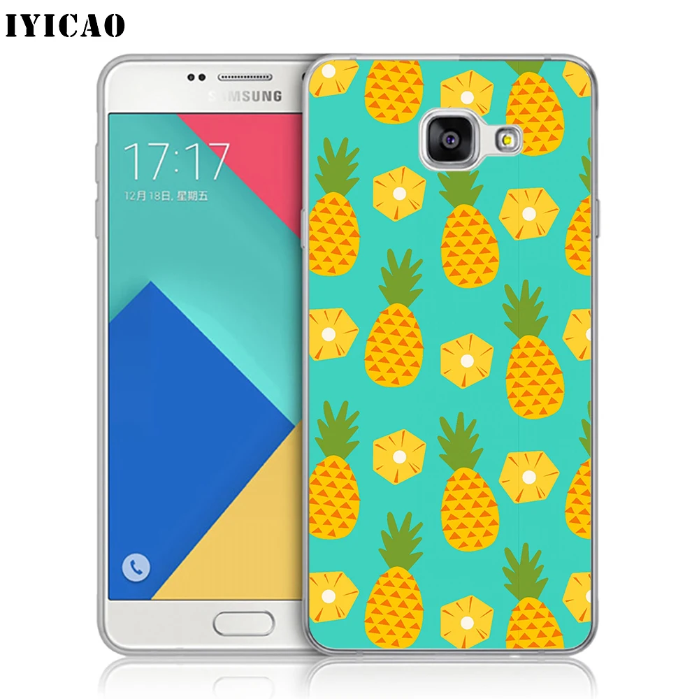 IYICAO роскошный лист ананаса цветок Мягкий силиконовый чехол для телефона Samsung A10 A30